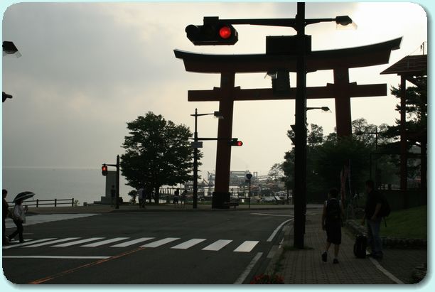 中禅寺湖赤鳥居